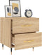 vidaXL - Nachtkastje - 40x35x47,5 - cm - bewerkt - hout - sonoma - eikenkleurig