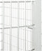 vidaXL - Dierenverblijf - 6 - panelen - 54x100 - cm - gegalvaniseerd - ijzer