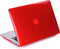 Lunso Geschikt voor MacBook Air 13 inch (2010-2017) cover hoes - case - Glanzend Rood