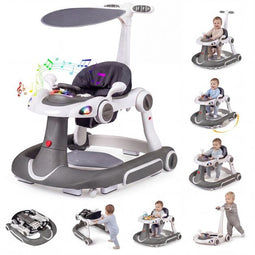 Coast 6-in-1 Babywalker - Activiteitencentrum - Verstelbaar - Muziek - Verlichting - Schommel -