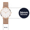 Tyme Ibiza Dames Horloge - Polshorloge - 36mm - Wit/Rosékleurig