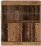 vidaXL - Dressoir - met - LED - Lichten - Oud - Hout - 60x37x67 - cm
