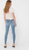ONLY ONLBLUSH MID SK ANK RAW REA333NOOS - Dames Jeans - Maat L/30 - Denim met stretch