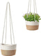 Stijlvolle Hangende Plantenmand - Premium Katoen, Handgeweven voor Huis & Tuin