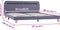 vidaXL - Bedframe - met - LED - zonder - matras - stof - lichtgrijs - 150x200 - cm