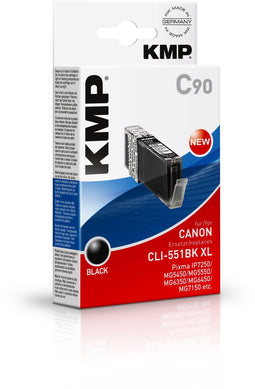 KMP C90 - Inktcartridge - 15 ml - Tot 5400 pagina's - Zwart