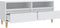vidaXL - Tv-meubel - 100x34,5x44,5 - cm - bewerkt - hout - wit