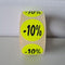 Klika - Etiket fluor geel 27mm -10% 500/rol - 30 stuks