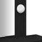 vidaXL - Makeup - Tafel - met - LED - Verlichting - - - Zwart - Eik, - 50x41x140 - cm