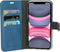 Mobiparts iPhone 11 - Classic Wallet Case - Ruimte voor pasjes - Steel Blue