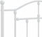 vidaXL - Bedframe - met - hoofd- - en - voeteneinde - metaal - wit - 100x190 - cm