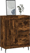 vidaXL - Dressoir - 69,5x34x90 - cm - bewerkt - hout - gerookt - eikenkleurig
