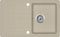 vidaXL - Gootsteen - enkele - bak - graniet - beige