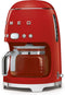 SMEG DCF02RDEU - Filterkoffiemachine - 10 koppen - Rood