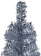 vidaXL - Kerstboom - smal - 180 - cm - zilverkleurig