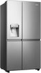 Hisense RS818N4IID - Side-by-Side Koel-Vriescombinatie - Water- en IJsdispenser - Zwart