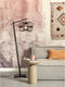 GOOD&MOJO Vloerlamp Hokkaido - Bamboe Zwart - 55x38x150cm - - Staande lampen voor Woonkamer - Slaapkamer