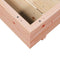 vidaXL - Plantenbak - 90x90x26,5 - cm - massief - douglashout