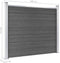 vidaXL - Schuttingpanelenset - 526x146 - cm - HKC - zwart