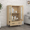vidaXL - Hoge - kast - 70x31x115 - cm - bewerkt - hout - sonoma - eikenkleurig