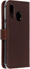Selencia Galaxy A40 - Echt Lederen Bookcase - Ruimte voor 3 pasjes - Bruin