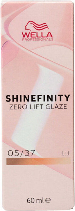 Permanente kleur Wella Shinefinity Nº 05/37 (60 ml)