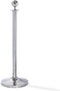 Essentials Afzetpaal Elegance chroom - 2 stuks - voet - 32cm - paal - 5cm - hoogte 95 cm - 8 kg
