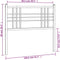 vidaXL - Hoofdbord - 100 - cm - metaal - zwart