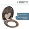 SCHÜTTE WC-Bril 82377 WOOD HEART - Duroplast - Soft Close - Afklikbaar - RVS-Scharnieren - Belastbaar tot 175 kg - Decor - 3-zijdige Print
