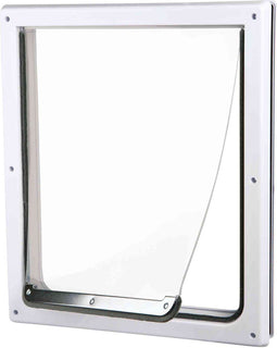 Trixie 2-Weg Hondenluik - Geluidsarme klep - Wit - S/M 30X36 cm