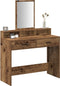 vidaXL - Kaptafel - met - Lades - van - Oud - Hout - 100x41x140 - cm