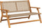 vidaXL - Tuinbank - Beige - 122x76x73,5 - cm - Massief - acaciahout