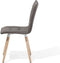 BROOKLYN - Eetkamerstoel - Bruin - Polyester