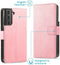 iMoshion Hoesje Geschikt voor Samsung Galaxy S21 Hoesje Met Pasjeshouder - iMoshion Luxe Bookcase - Roze