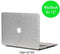 Lunso Geschikt voor MacBook Air 13 inch (2010-2017) cover hoes - case - glitter zilver