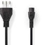 Nedis CEGP11320BK20 - Stroomkabel met Italiaanse connector - 200cm - Zwart