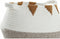 Mand DKD Home Decor Wit Zwart Grijs Mosterd Boho 36 x 36 x 26 cm (3 Onderdelen)