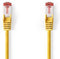 Nedis CAT6 Netwerkkabel - RJ45 Male - RJ45 Male - S/FTP - 20.0 m - Rond - LSZH - Geel - Polybag