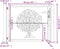 vidaXL - Poort - 105x80 - cm - met - boomontwerp - staal - antracietkleurig
