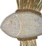 Decoratieve figuren Wit Bruin Natuurlijk Vis 57 x 12 x 60 cm