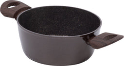Resto Carina Kookpan - Ø20 cm - 2L - Marmeren Antiaanbaklaag - Bruin