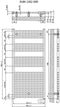 Plieger Elba - Elektrische handdoekradiator - Klokthermostaat - 126.2 cm x 60 cm - 700 Watt - Wit