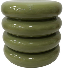 Lesli Living Talum - Bijzettafel - Rond - Ø40x40,5cm - Groen