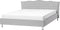 METZ - Bed met opbergruimte - Lichtgrijs - 180 x 200 cm - Polyester