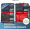 Packing Cubes Compressie - Reisorganizer voor Koffer en Rugzak - Gerecycled Polyester - Rood