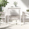 vidaXL Tuintafel 121x82,5x110 cm massief grenenhout wit