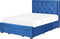 LIEVIN - Bed met opbergruimte - Marineblauw - 140 x 200 cm - Fluweel