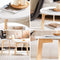 SoBuy FBT75-W - Set van 2 Salontafels - Ronde MDF & Rubberhout - Wit (2 stuks)