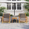 vidaXL - Tuinstoelen - 2 - stuks - Grijs - 67x77x73 - cm - Massief - Acaciahout
