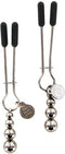 Fifty Shades of Grey The Pinch - Verstelbare Tepelklemmen - Zwart/ Zilver